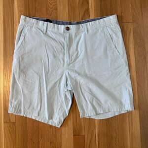 New 14th And Union Mens Size 40 White-Cream 100% Cotton Slim Fit Chino Shorts